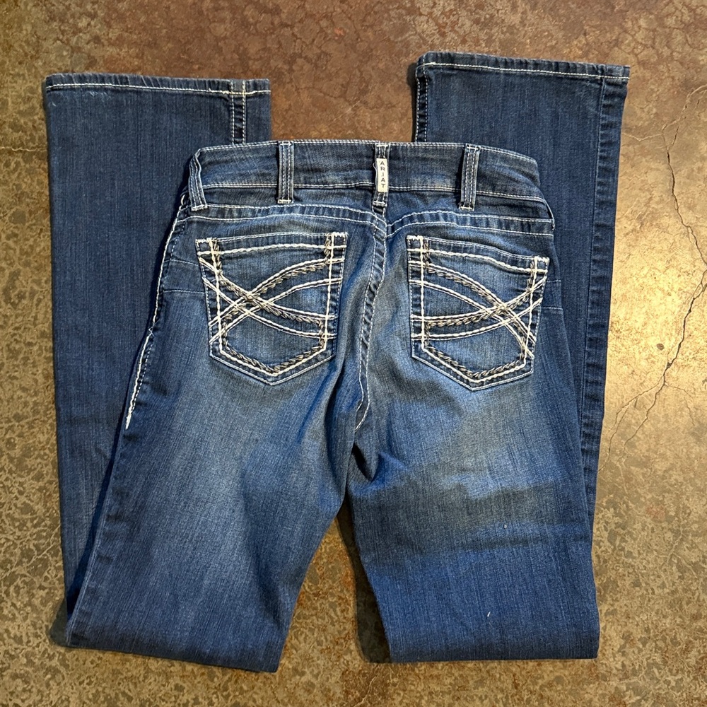 Ariat Women's Dark Blue Boot Cut R.E.A.L. Denim 30XL